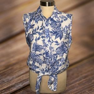 Joie Sleeveless Floral Top